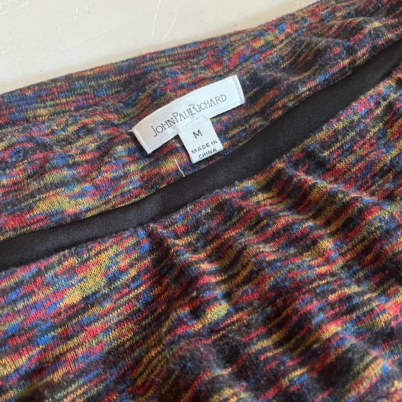 Whimsigoth Multicolored Neutral Midi Length Skirt  Double-Layered Medium Skirt - Picture 6 of 6